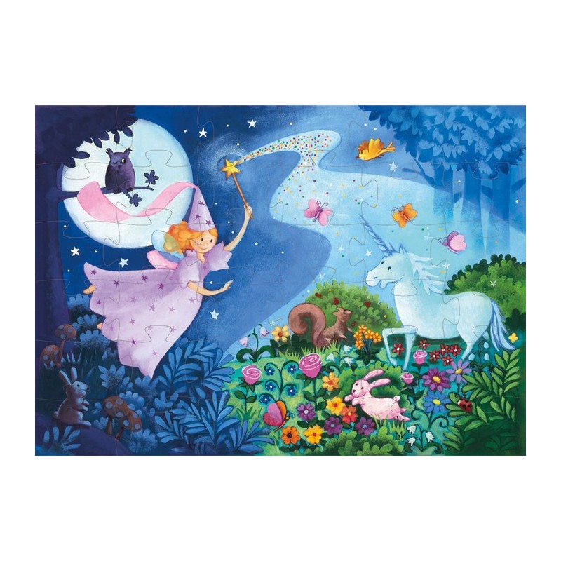 Puzzle 36 pièces La fée et la licorne 07225 Djeco