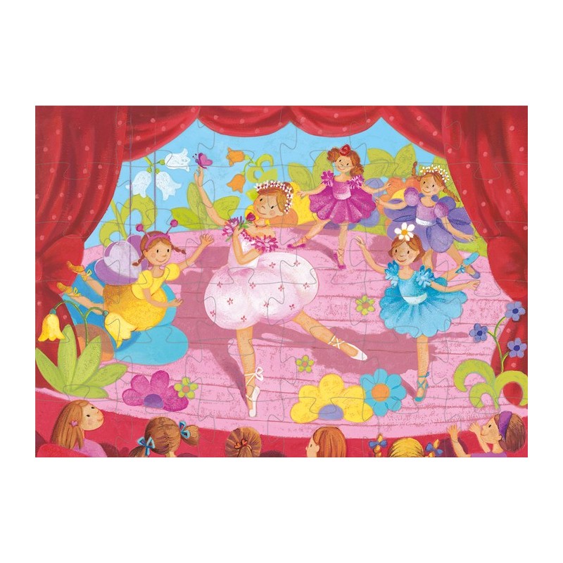 Puzzle 36 pièces La Ballerine à la fleur 07227 Djeco