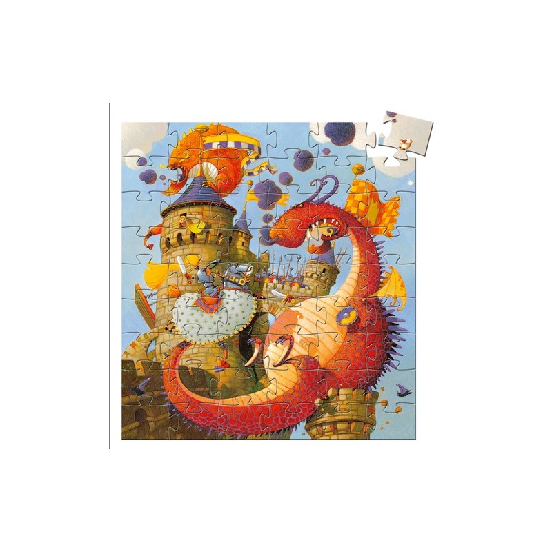 Puzzle 54 pièces Vaillant et le dragon 07256 Djeco