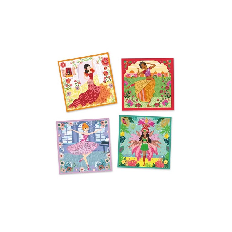 Papier plissé Danseuses 09444 Djeco