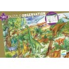 Puzzle 100 pièces observation Dinosaures 07424 Djeco