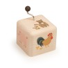 Boîte à musique Cube en bois Animaux ferme 5109 Kiener