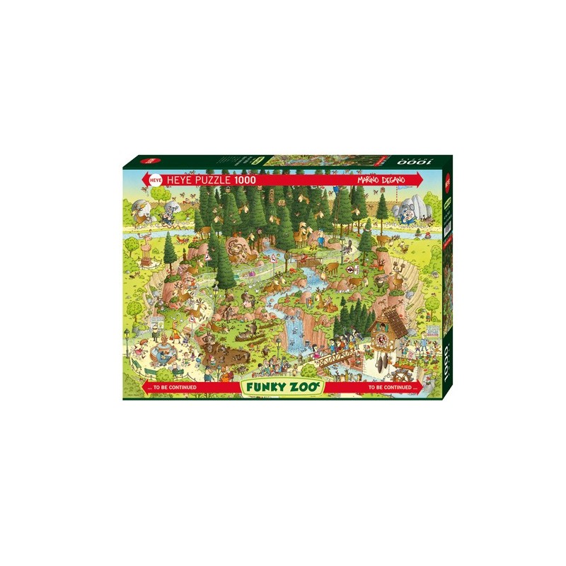 Puzzle 1000 pièces Funky Zoo Black Forest Habitat 29638 Heye