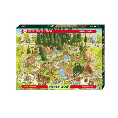 Puzzle 1000 pièces Funky Zoo Black Forest Habitat 29638 Heye