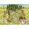 Puzzle 1000 pièces Funky Zoo Black Forest Habitat 29638 Heye