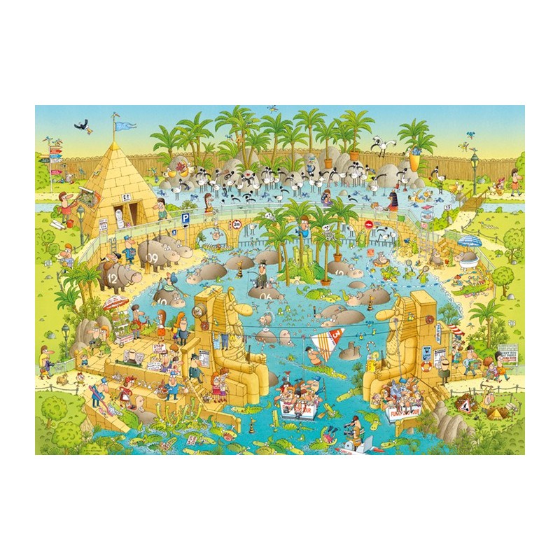 Puzzle 1000 pièces Funky Zoo Nile Habitat 29693 Heye