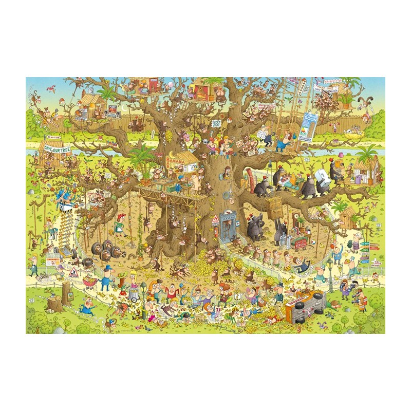 Puzzle 1000 pièces Funky Zoo Monkey Habitat 29833 Heye