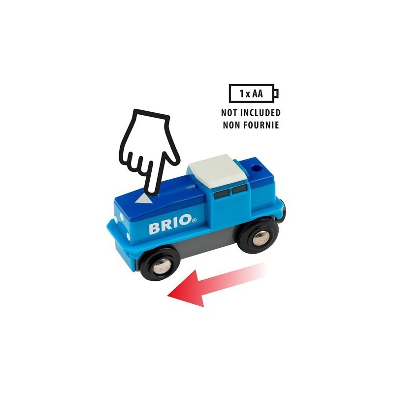 Brio Locomotive de fret bleue 33130