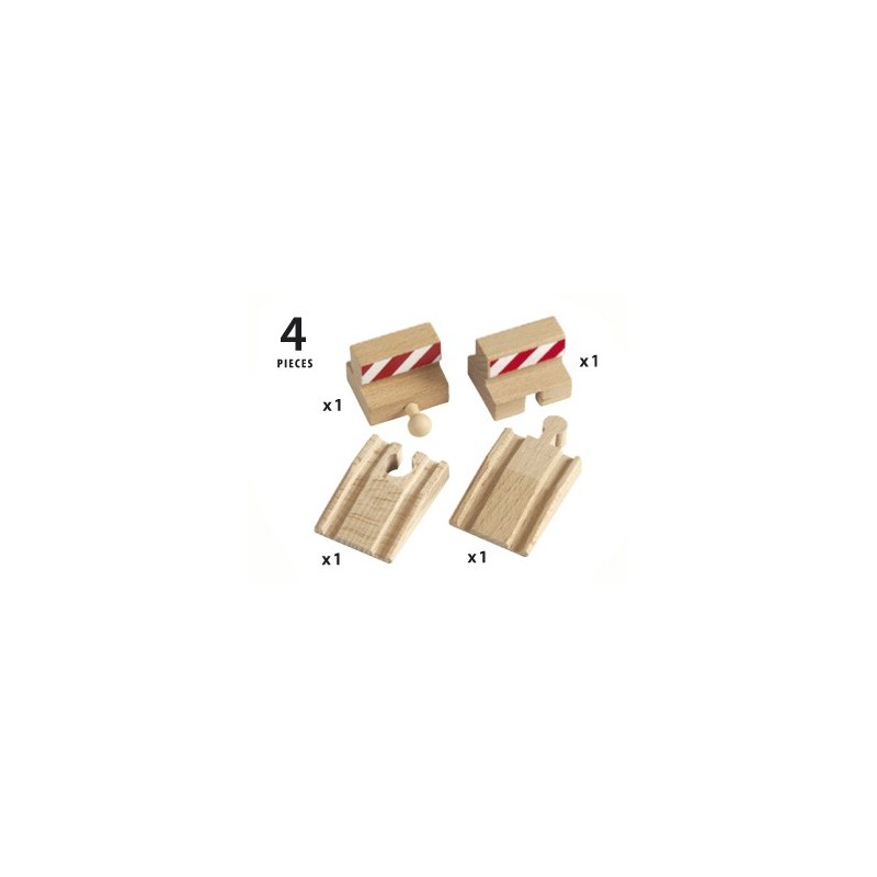 Brio Lot de 2 rampes et butoirs 33385