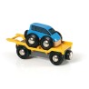 Brio Wagon transport de voiture avec rampe 33577