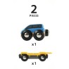 Brio Wagon transport de voiture avec rampe 33577