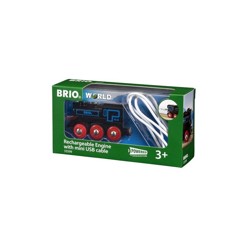 Brio Locomotive rechargeable avec mini câble 33599