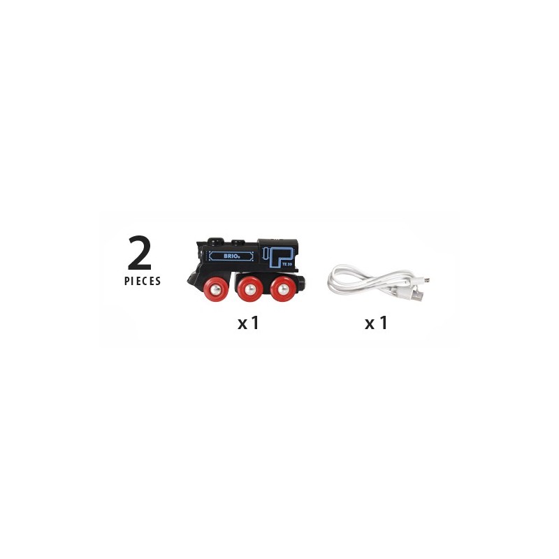 Brio Locomotive rechargeable avec mini câble 33599