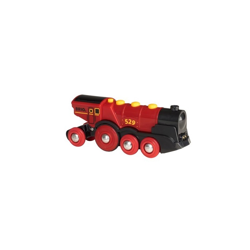 Brio Locomotive rouge puissante à piles 33592