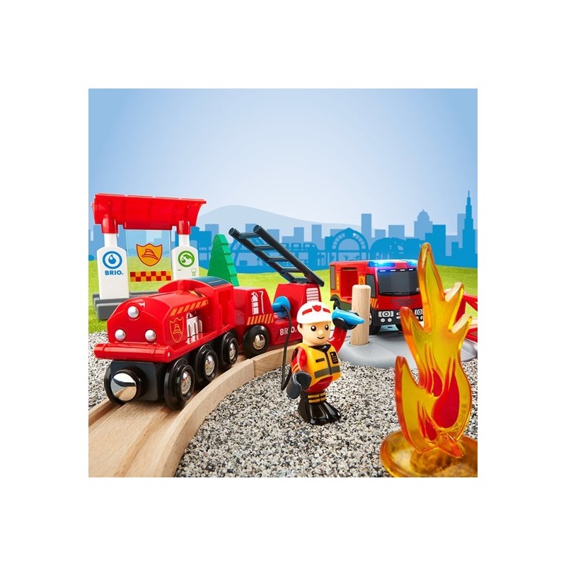 Brio Circuit action pompier 33815