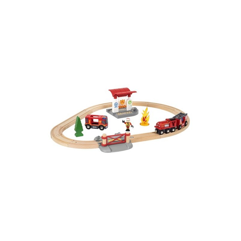 Brio Circuit action pompier 33815