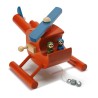 Hélicoptère en bois David rouge 11040.1 Weizenkorn