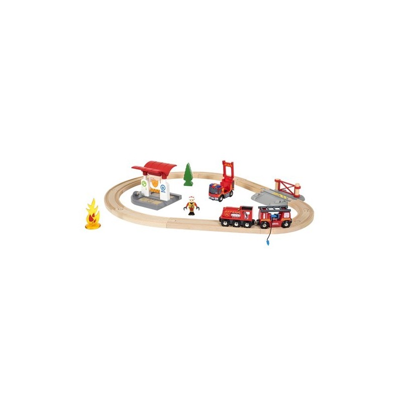 Brio Circuit action pompier 33815