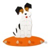 Porte-habits en bois chien Billy 17200 Weizenkorn