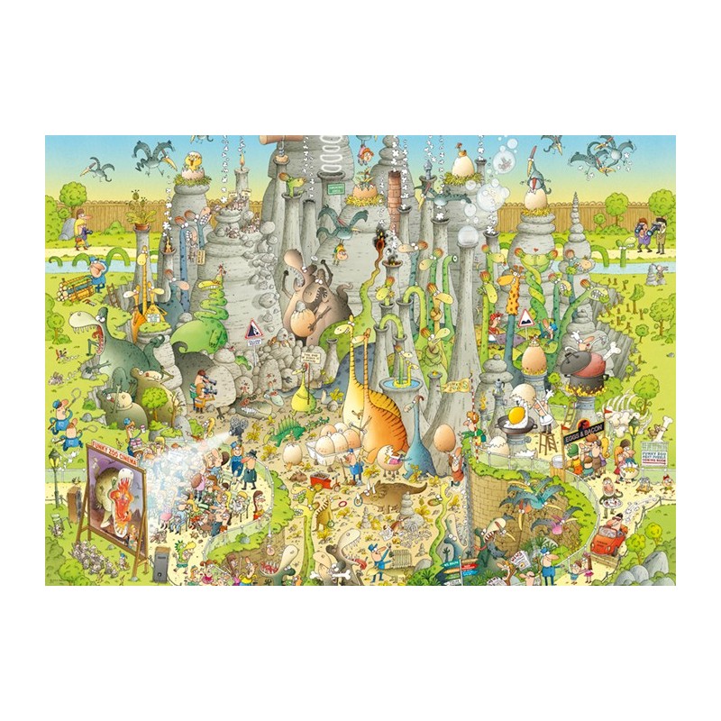 Puzzle 1000 pièces Funky Zoo Jurassic Habitat 29727 Heye