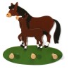 Porte-habits en bois Poney Tobi 17250 Weizenkorn