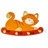 Porte-habits en bois chat 25404 Weizenkorn