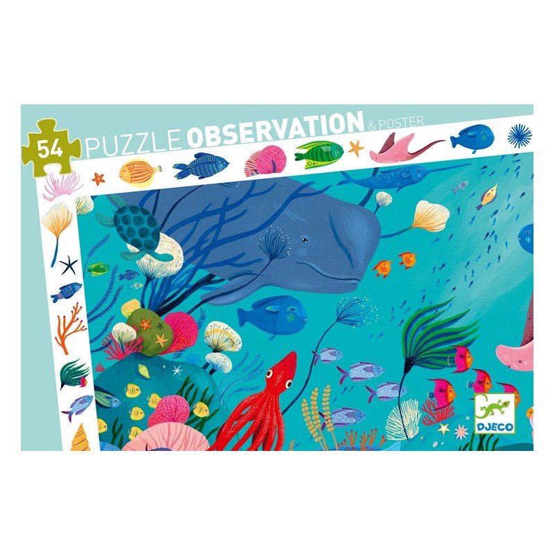 Puzzle 54 pièces observation Aquatique  07562 Djeco