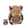 Tirelire en bois Vache Flora 25033 Weizenkorn