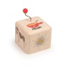 Boîte à musique Cube en bois motif Suisse 5114 Kiener