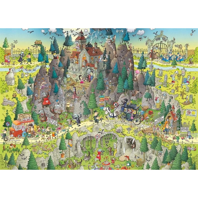 Puzzle 1000 pièces Funky Zoo Transylvanian Habitat 29963 Heye
