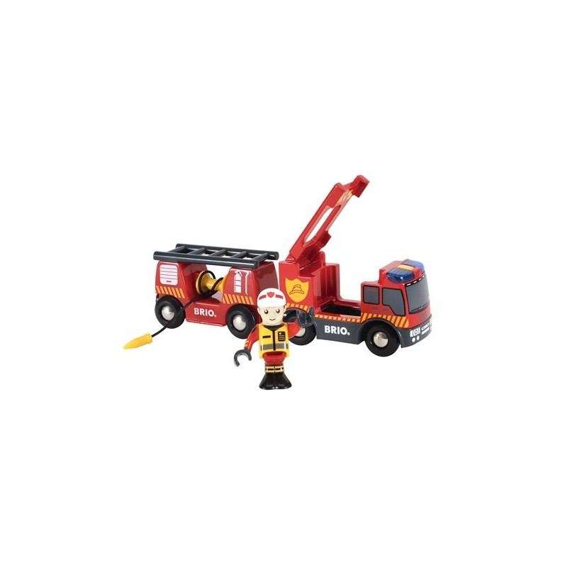 Brio Camion de pompiers son et lumière  33811
