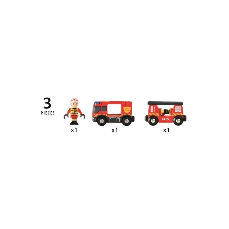 Brio Camion de pompiers son et lumière  33811