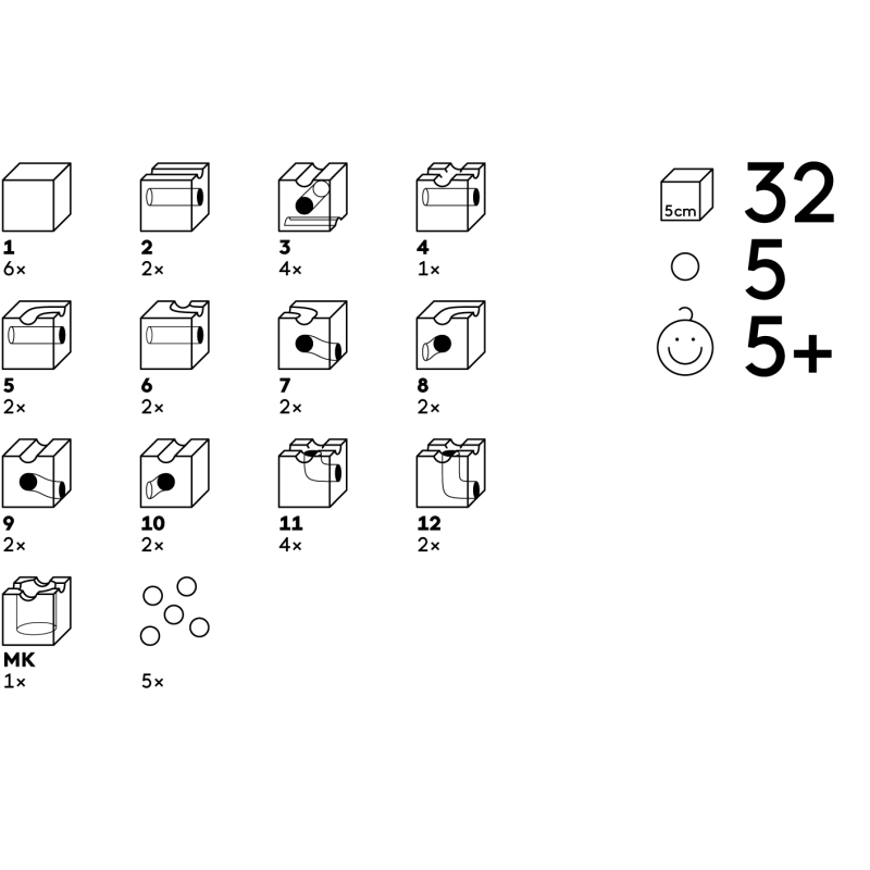 Cuboro Base Standard 32 pièces