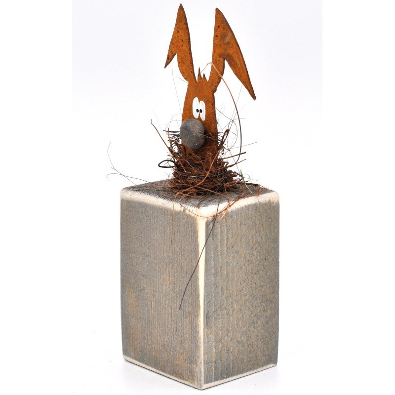 Lapin bois et métal Krümel  220 Senf'Korn