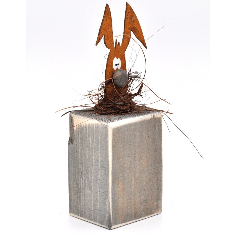 Lapin bois et métal Krümel  220 Senf'Korn