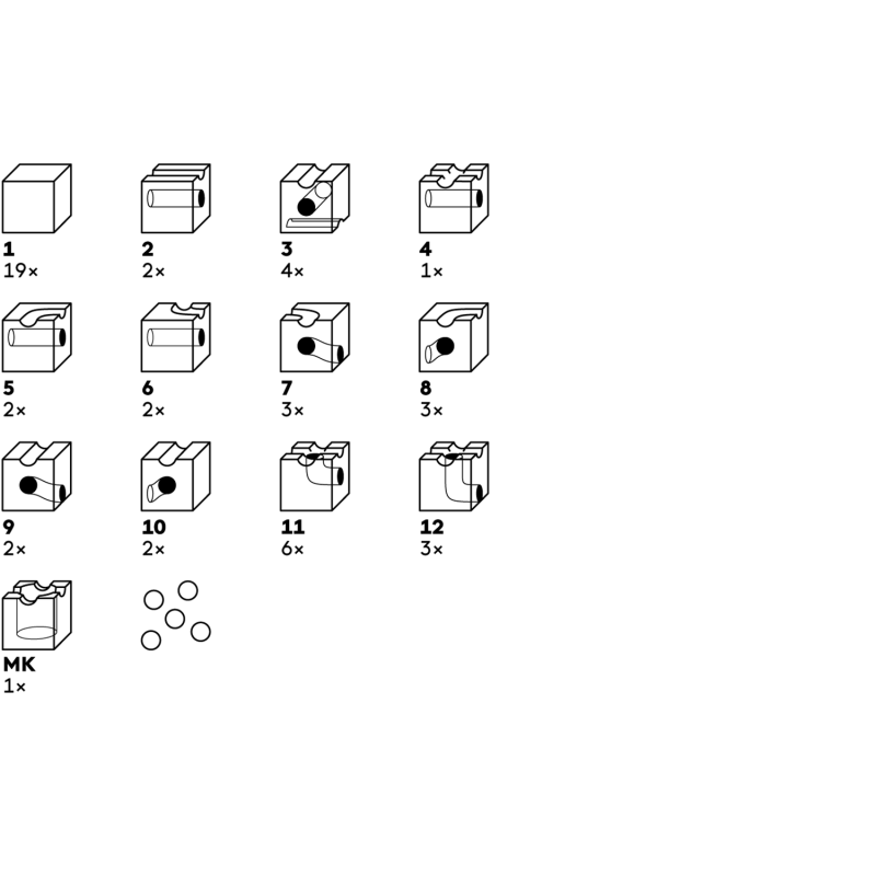 Cuboro Base Standard 50 pièces