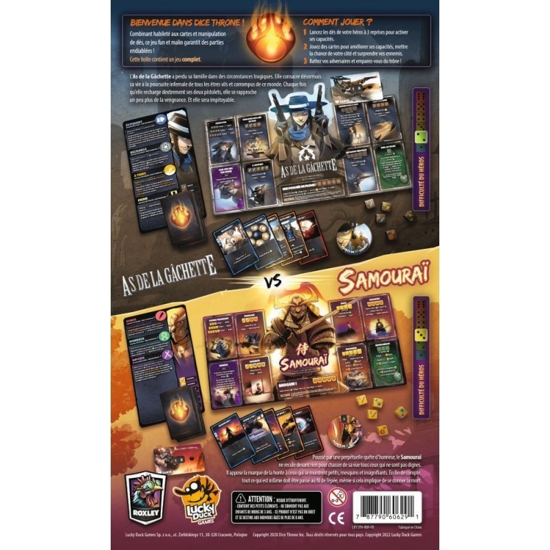 Dice Throne Saison 2 As de la Gâchette VS Samouraï