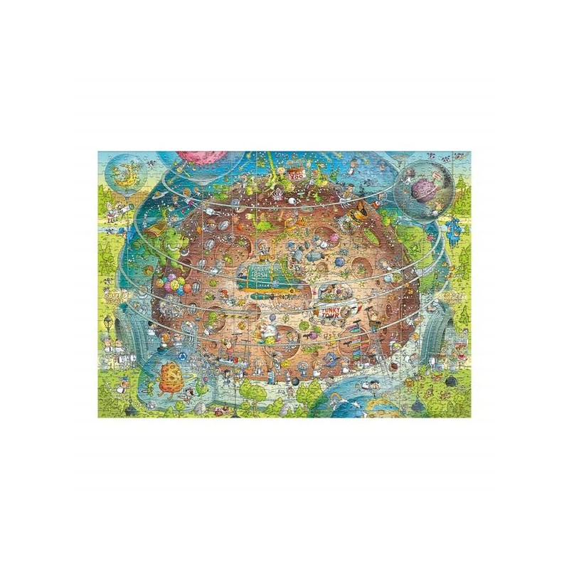 Puzzle 1000 pièces Funky Zoo Cosmic Habitat Standard 30013 Heye