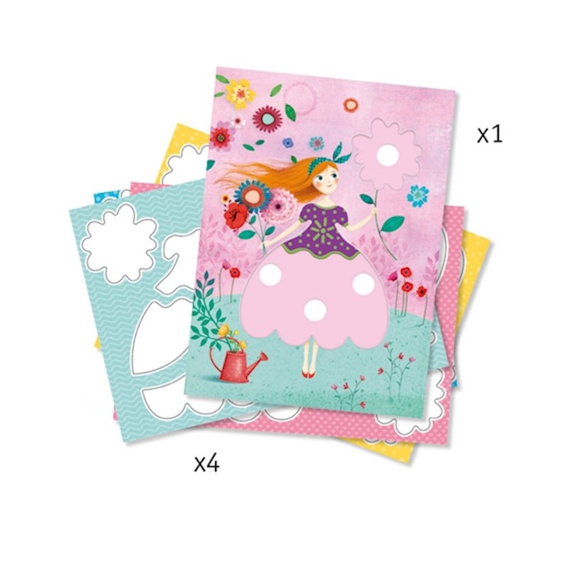 Feutres Magiques Les jolies robes de Marie 09886 Djeco