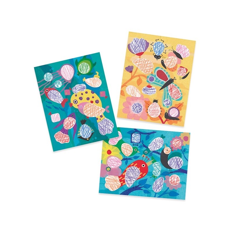 Color Stop Fabuleux pochoir Piou Piou & Co 08993 Djeco