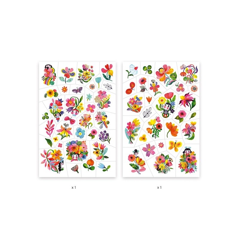 Tatouages Tattoos Aqua Flor 09616 Djeco