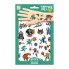 Tatouages Tattoos Heroes vs villains 09614 Djeco