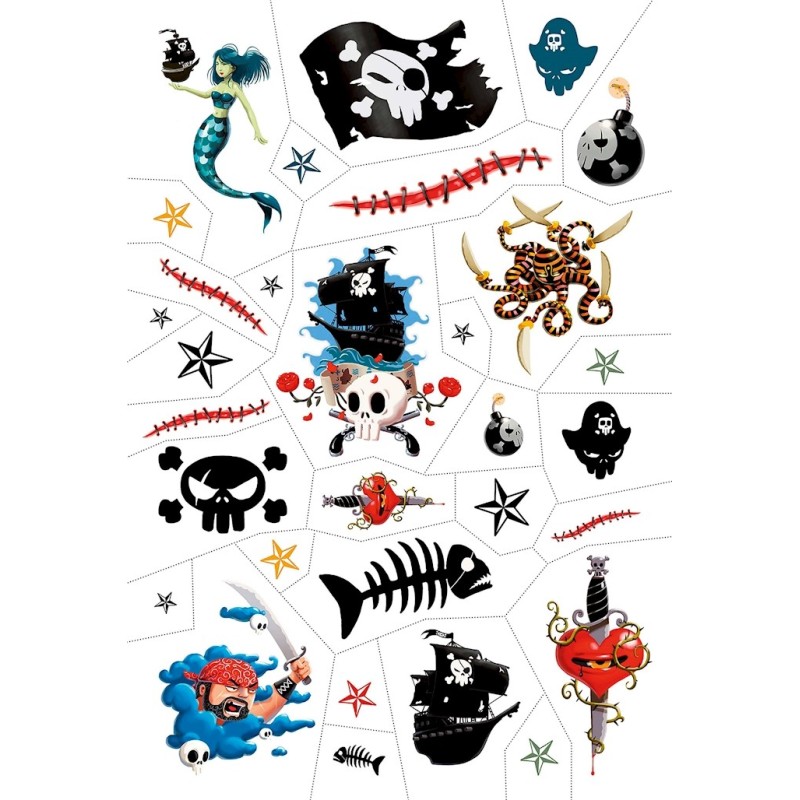 Tatouages Tattoos Pirates 09584 Djeco