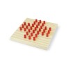 Solitaire rouge en bois 308 Atelier Passage
