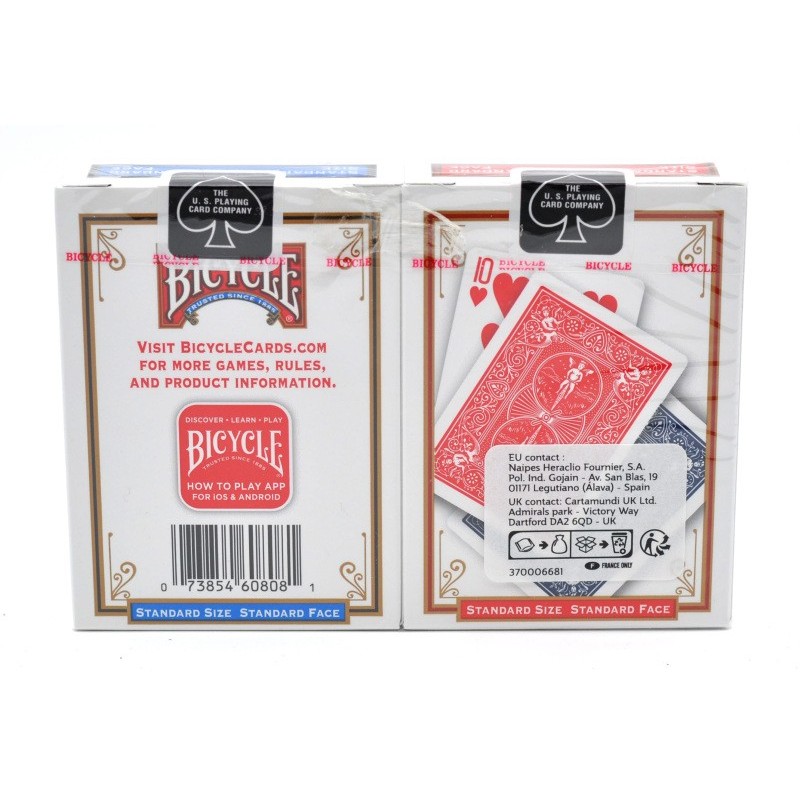 Cartes Bicycle Standard Rider Back Rouge & Bleu