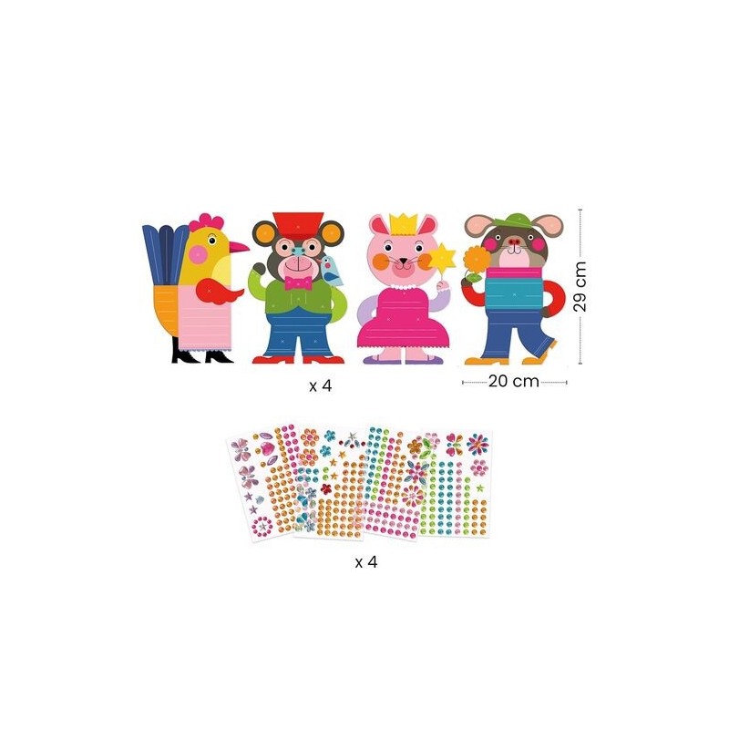 Créer avec des Stickers Eclatants 00090 Djeco