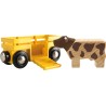 Brio Wagon de bétail avec Vache 33406