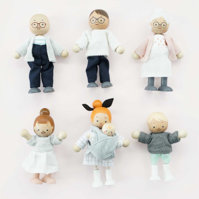 Set de famille pour maison de poupée P053 Le Toy Van