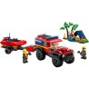 Le Camion de Pompiers 4x4 et le Canot de Sauvetage 60412 Lego City