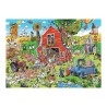 Puzzle 350 pièces Intergénérationnel Ferme Folle 47018 Cobble Hill